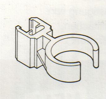 Klika - Buisklem transp voor ronde buis 28-32mm - 230 stuks