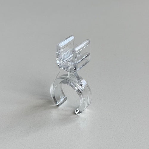 Klika - Abrazadera de tubo transp para tubo redondo 22mm