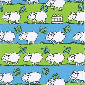 Klika - Cadeaupapier - Geschenkpapier - Counting sheep blue 30 cm