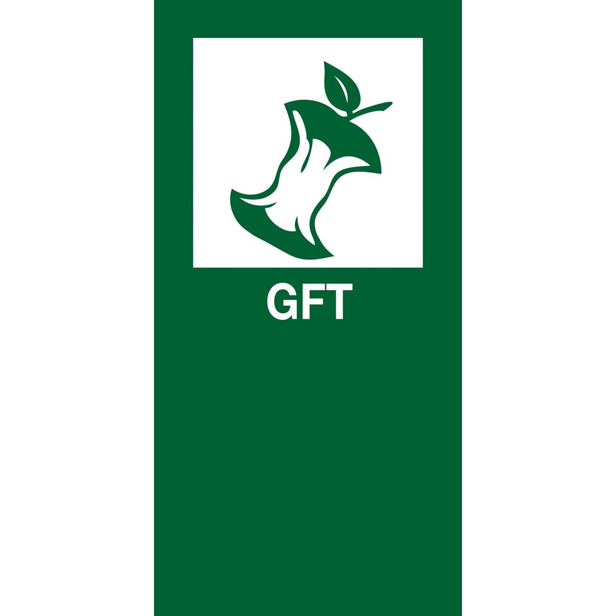 V-part -  magneetsticker GFT, groen