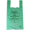 Klika - Bolsa | Bioplástico a base de mezcla de almidón | en bloque/cuadros | 27x7x50cm | bolso de mano de camisa | verde | 500 piezas