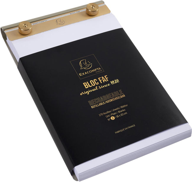 Exacompta -  schrijfblok FN°2, blanco, ft 16 x 10 cm