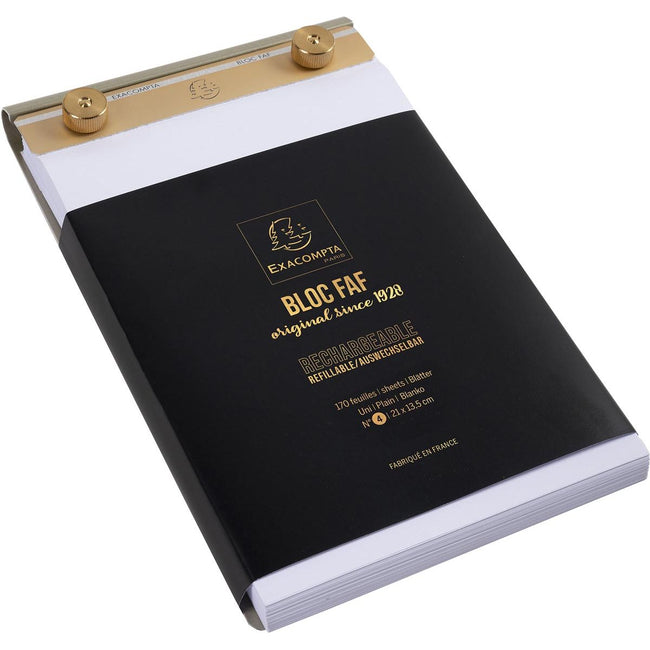 Exacompta - bloc-notes FN°4, vierge, pi 21 x 13,5 cm