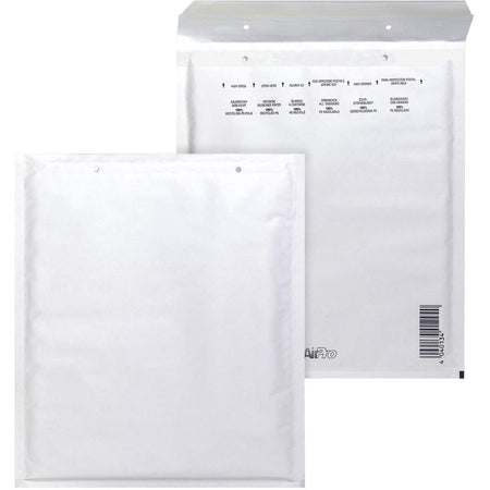 Airpro - Enveloppes à bulles pour bang, ft 220 x 265 mm, avec fermeture à bande, boîte de 100 pièces, blanc
