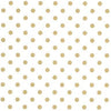 Klika - Papel de regalo Papel de regalo Blanco con lunares dorados 50 cm