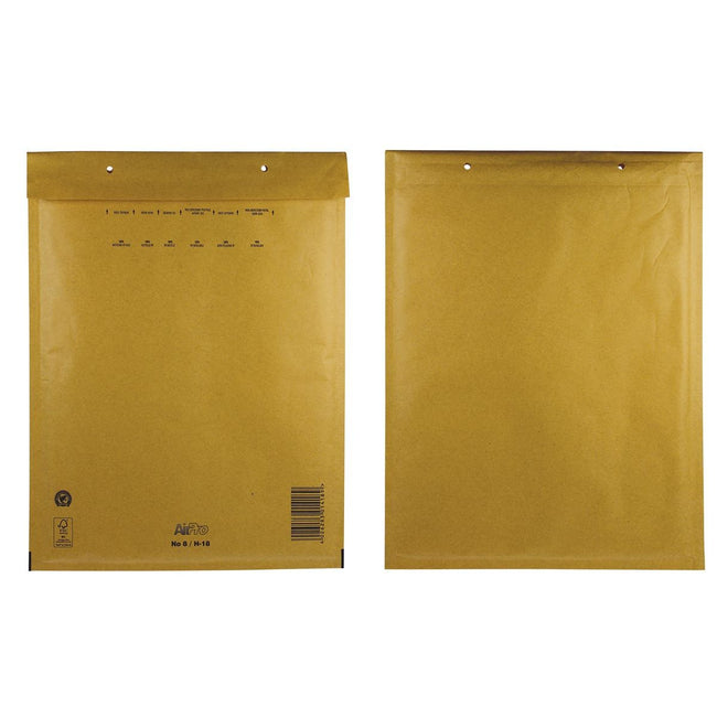 Airpro - Enveloppes à bulles pour bang, ft 270 x 360 mm, avec fermeture à bande, boîte de 100 pièces, marron