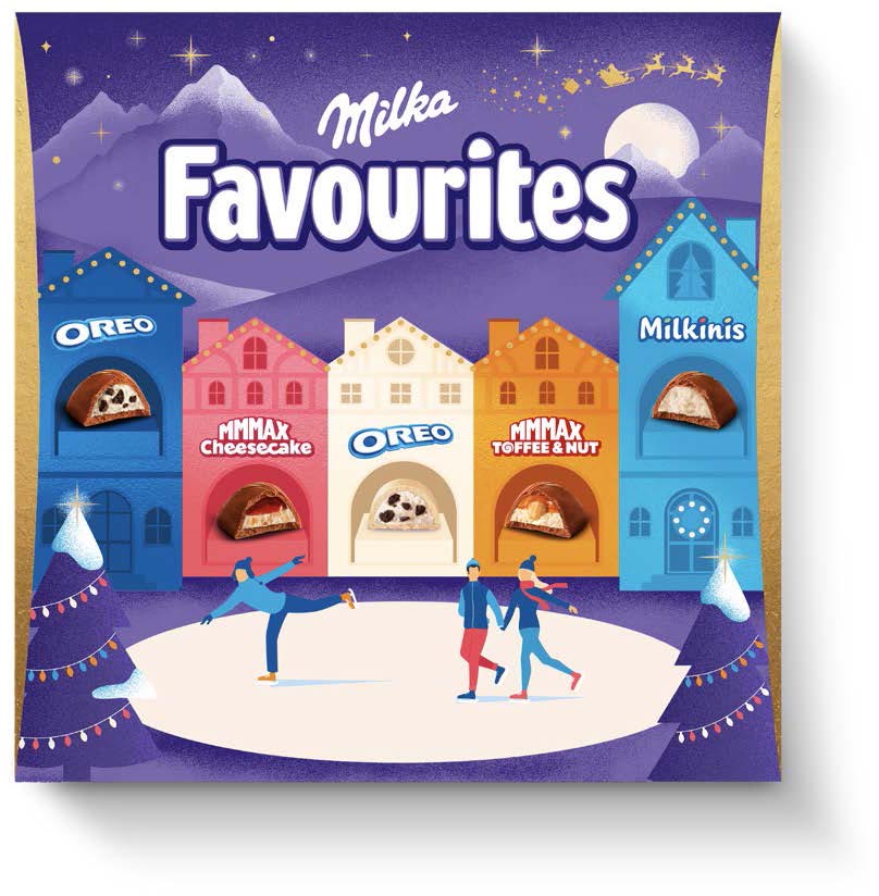 Milka - chocolade adventskalender, Favourites, doos van 206 g