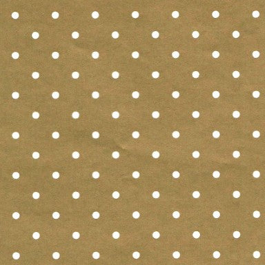 Klika - Papier cadeau Papier cadeau Or à pois blancs 50 cm