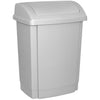 OFFICE products -   vuilbak, met swing deksel, 25 l, grijs