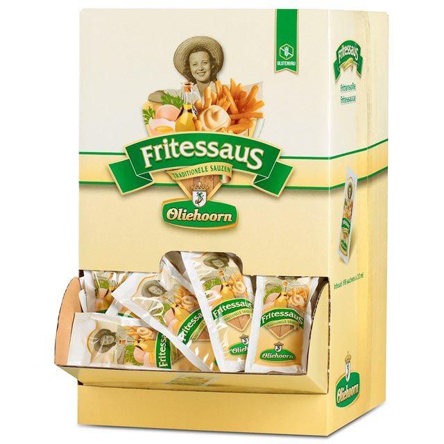 Oliehoorn - Fritessaus 35% gluten-free sachet 198x20ml