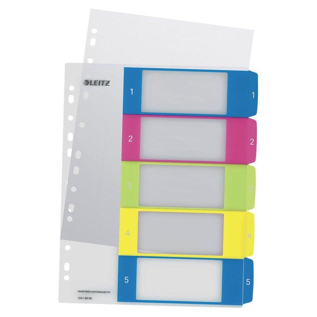 Leitz - WOW printbare index, 5 tabs