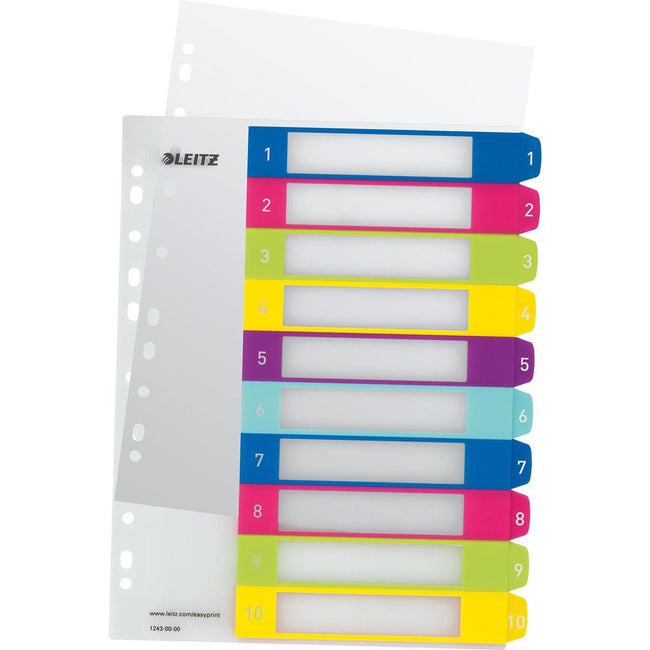 Leitz - WOW printable index, 10 tabs