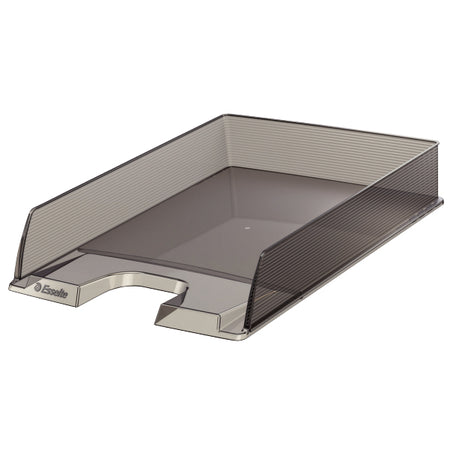 Esselte - Letter tray Vivida smoked glass