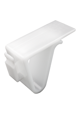 Klika - Abrazadera para estante horizontal