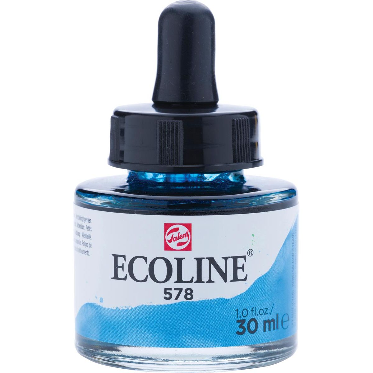 Talens -  Ecoline waterverf flacon van 30 ml, hemelsblauw (cyaan)