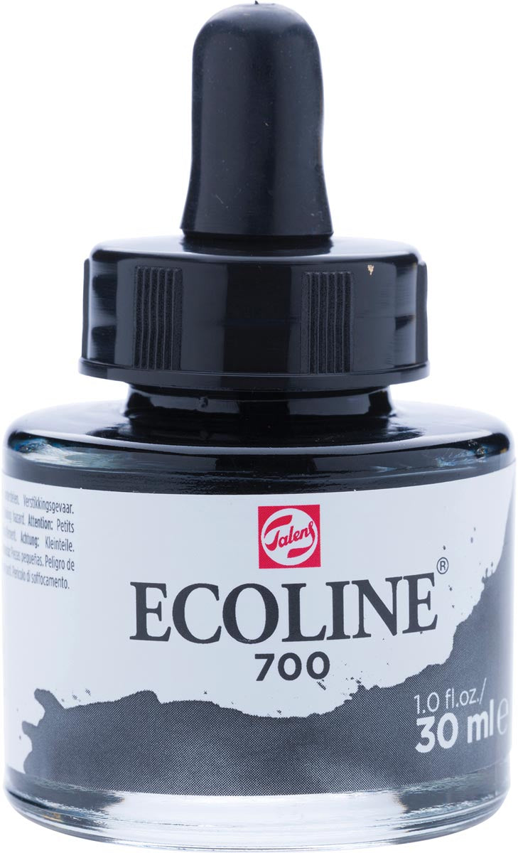 Talens - Ecoline waterverf flacon van 30 ml, zwart