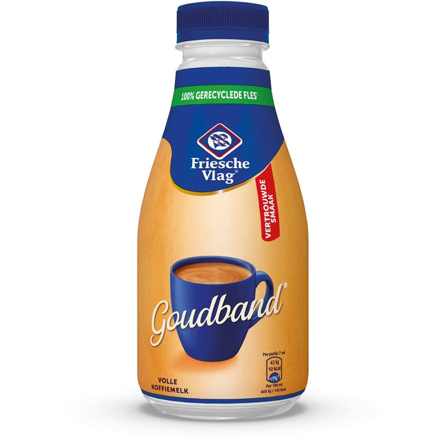 Friesche Vlag - Goudband coffee milk, bottle of 300 ml