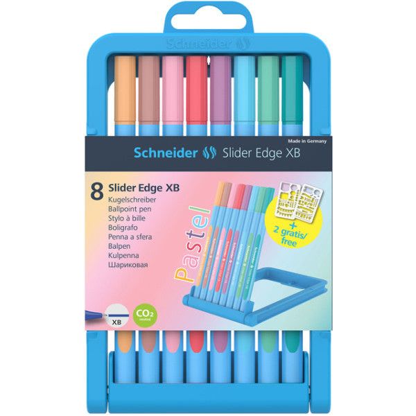 Ballpen Schneider Slider Edge XB Penny à 8 couleurs pastel