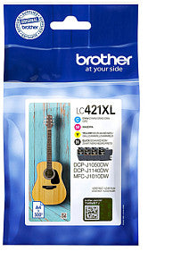 Brother - Inktcartridge LC-421XL zwart + 3 kleuren