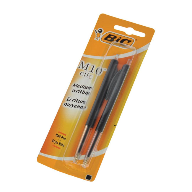 Bic - Bolígrafo M10 mediano negro blister de 2 piezas