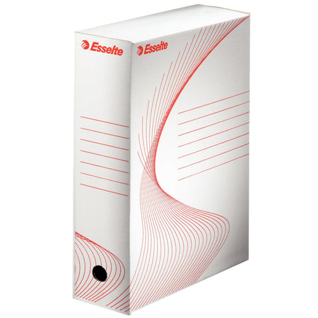Esselte - Caja archivadora estándar 100mm 352x250 blanco | 25 piezas