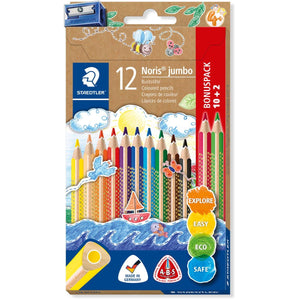 Staedtler -  Noris kleurpotlood, etui van 10 + 2 gratis + slijper