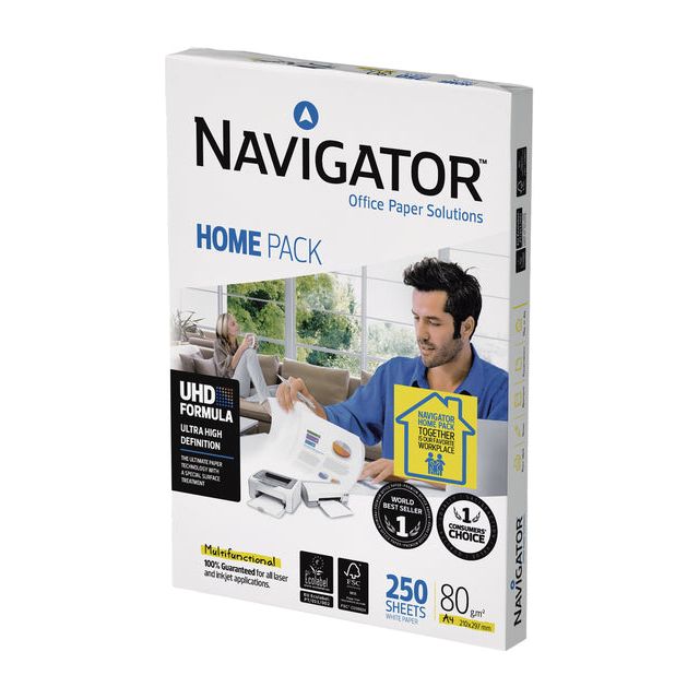 Navigator - Home Pack printpapier ft A4,80 g, pak van 250 vel