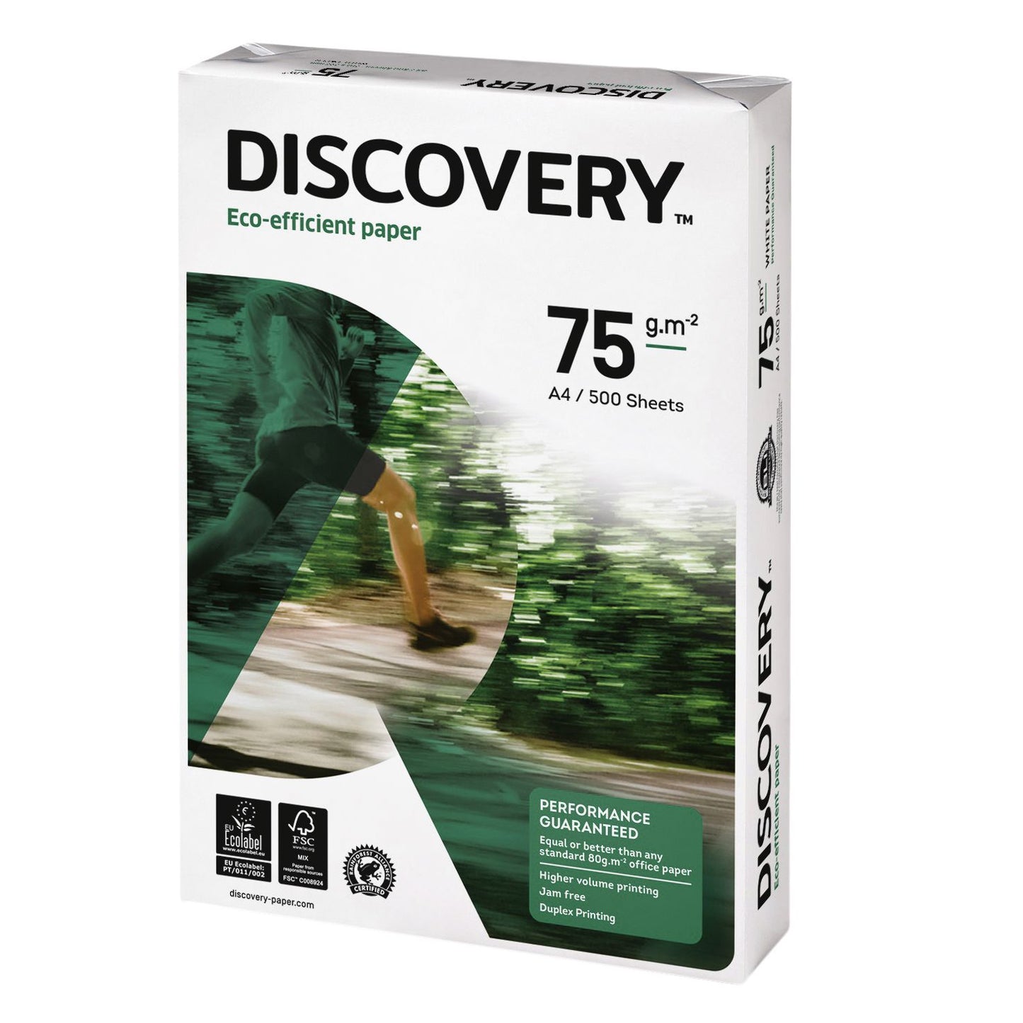 Discovery - Papel fotocopia A4 75gr blanco 500 hojas | 5 piezas