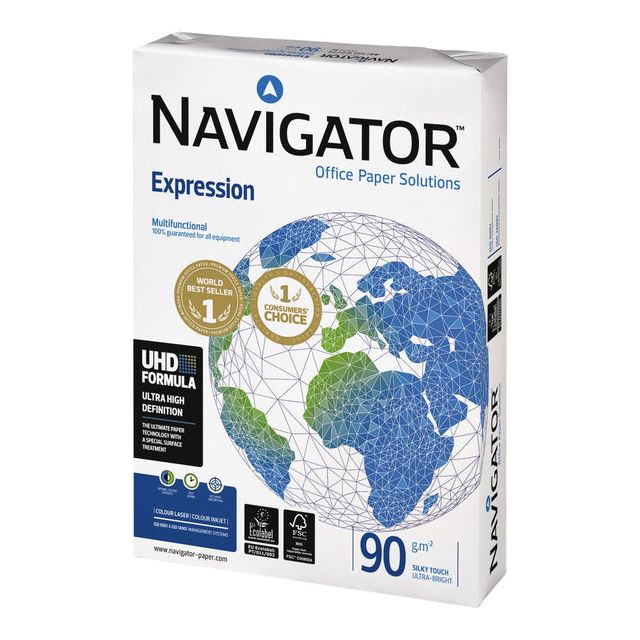 Navigator - Copier Paper Navigator Expression A3 90gr White | Pak une feuille de 500 | 5 pièces