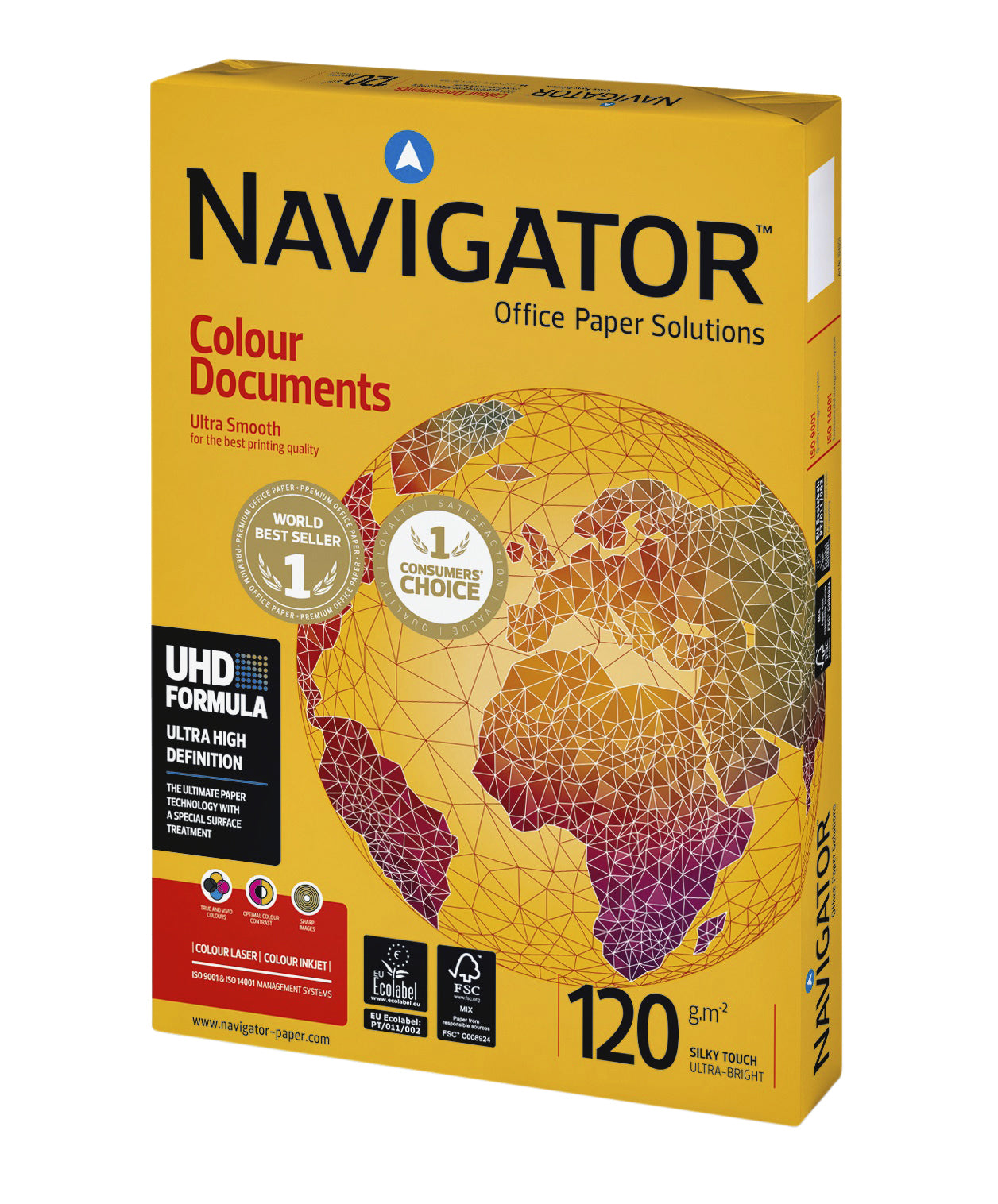 Navigator -  Kopieerpapier  colour doc a4 120gr wit | 8 stuks