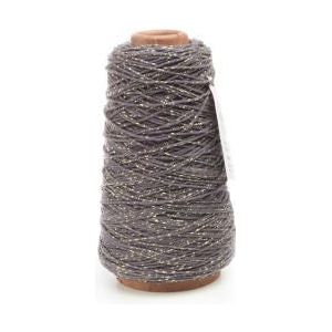 Cordon de coton Lurex / corde de coton 300 mètres gris / or Ø2 mm