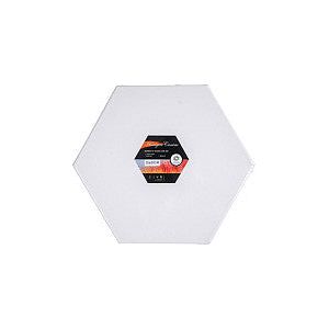 Conda - Canvas  hexagon 30 cm gebleekt katoen | 10 stuks