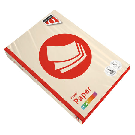 Quantore - Carta per fotocopie Colore A4 80gr panna 500 fogli | 5 pezzi