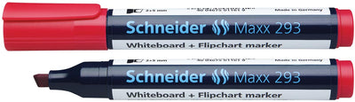 Schneider - tableau blanc + feutre pour paperboard Maxx 293 rouge