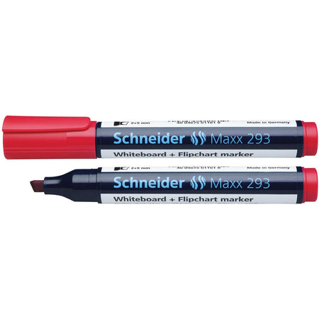 Schneider - pizarra blanca + marcador de rotafolio Maxx 293 rojo
