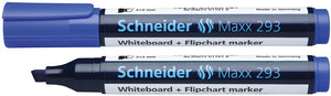 Schneider -  whiteboard + flipchart marker Maxx 293 blauw