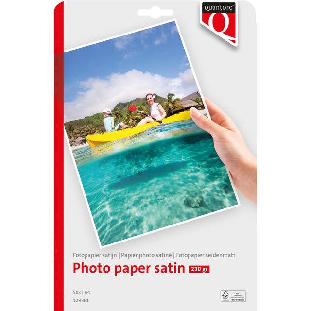 Quantore - Fotopapier A4 Satin 50vel 230gr