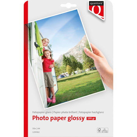 Quantore - Photo paper A4 gloss 50 sheets 195gr