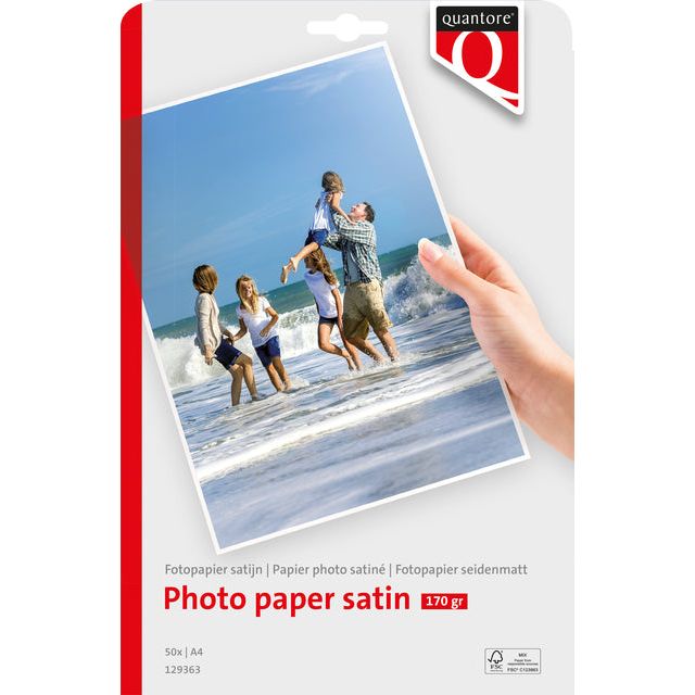 Quantore - Fotopapier A4 Satin Matte 50vel 170gr | Sich ein 1 Stück schnappen