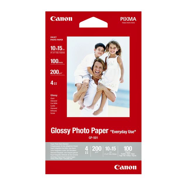 Canon - Carta Inkjet GP-501 10x15cm 200gr lucida 100 fogli