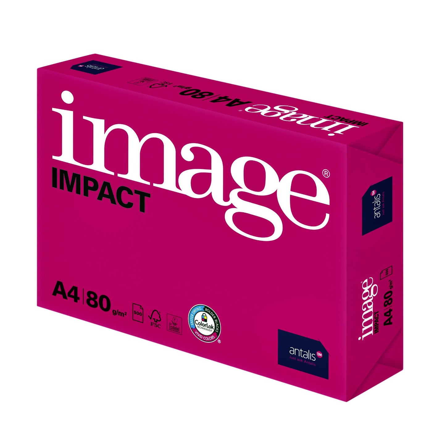 Image -  Kopieerpapier Impact A4 80gr wit 500 vel | 5 stuks