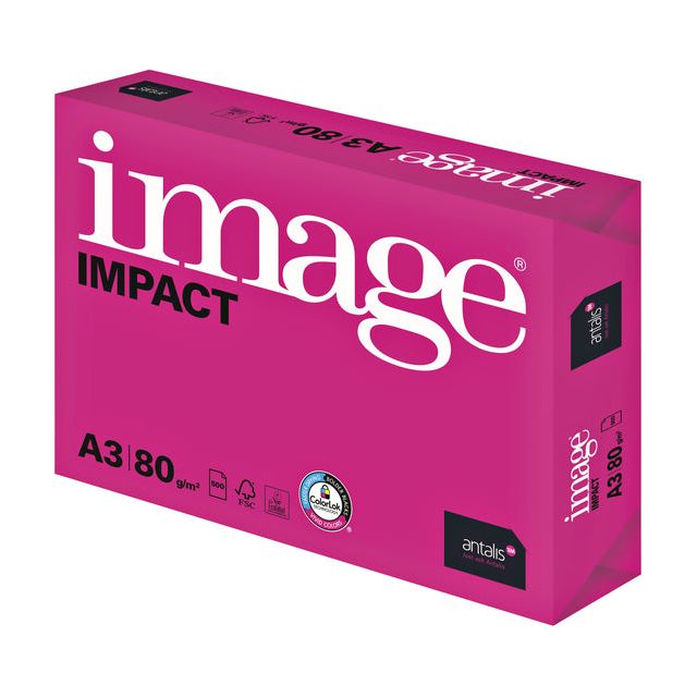 Bild - papier papier bild auf Impact A3 80gr White | Packung mit 500 Blättern