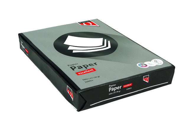 Quantore - Copy paper Excellent A3 80gr white 500 sheets | 5 pieces