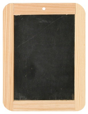 Klika - Pizarra con borde de madera 14,5x19 cm