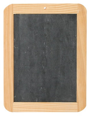 Klika - Pizarra con borde de madera 16,5x21,5 cm 20 piezas