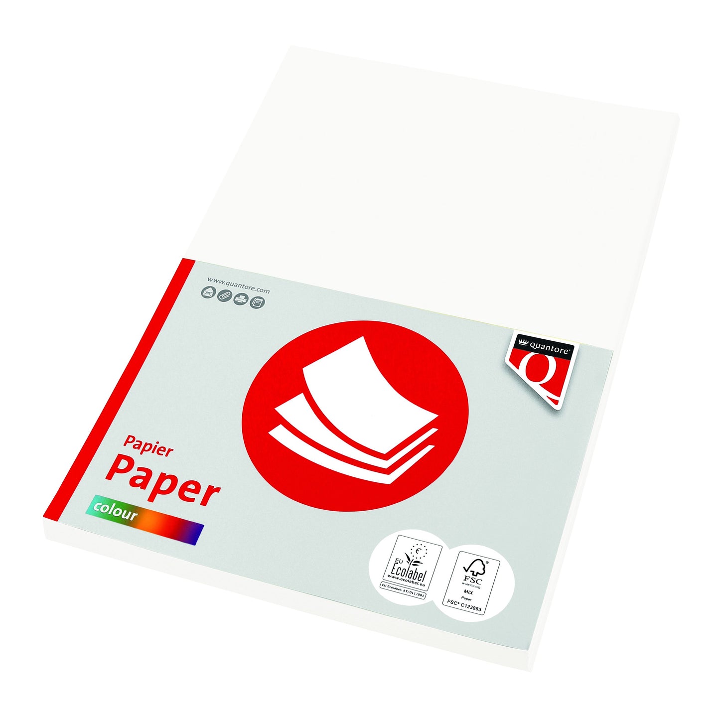Quantore -  Kopieerpapier Colour A4 160gr wit 50vel
