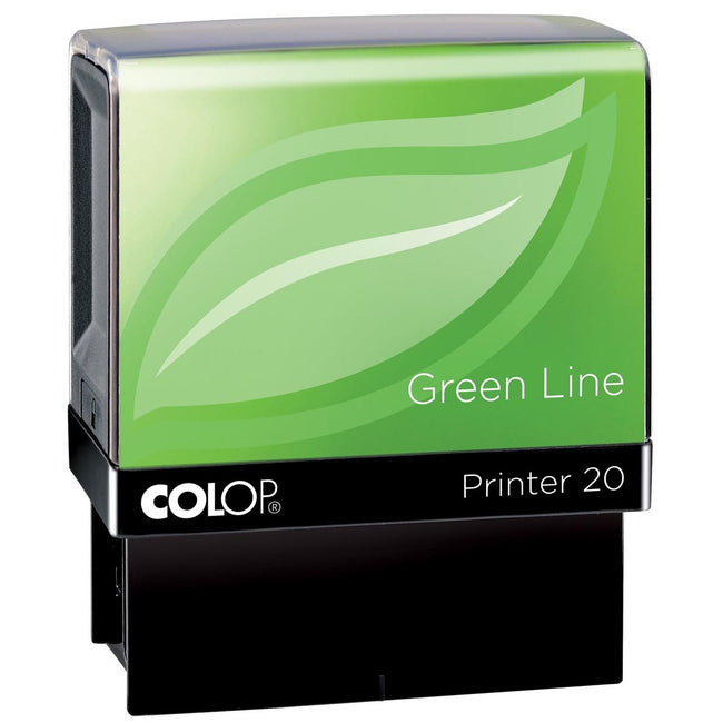 Colop - tampon Green Line Printer Imprimante 20, max. 4 lignes, pour les Pays-Bas, ft. 14x38mm
