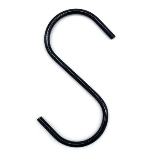 Klika - S-Drahthaken 100 mm schwarz, 4 mm stark