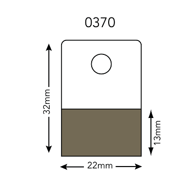 Klika - Header card 22x32 mm round hole sheet 1008 pieces