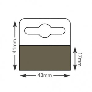 Klika - Header card 43x41 mm slot roll 1000 pieces
